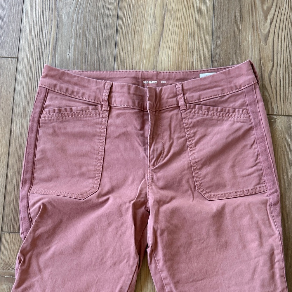 Three-Pair Cotton Stretch Pixie Pants - Rose, Mus… - image 3